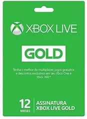 [ R$169 com AME] Gift Card Digital Xbox Live 12 Meses