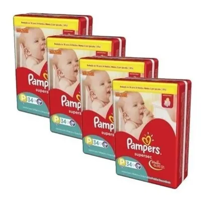 [APP] Kit Com 4 Pacotes Fraldas Pampers Atacado disponivel do P ao XXG