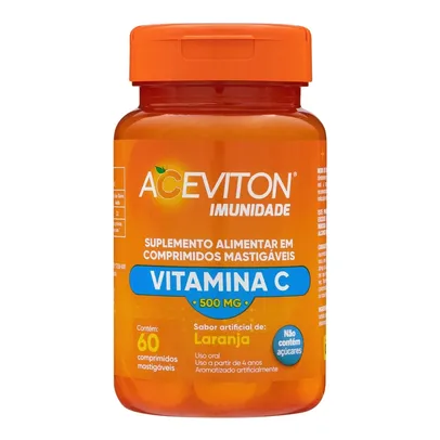 Vitamina C aceviton imunidade 60 comprimido mastigaveis