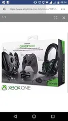 Kit Gamer Dreamgear Xbox One Original Completo Com Headset por R$ 208