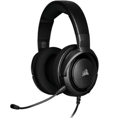 Headset Gamer Corsair HS35 Stereo, PC, PS4, Xbox, Drivers 50mm, Carbono | R$200