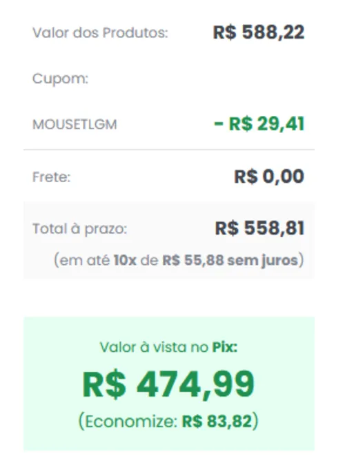 Imagem na descrição da promoção