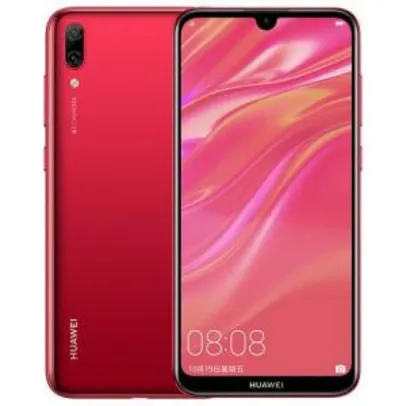 Smartphone Huawei Y7 2019 3GB Ram Tela 6.26 32GB Camera Dupla 13+2MP - Vermelho