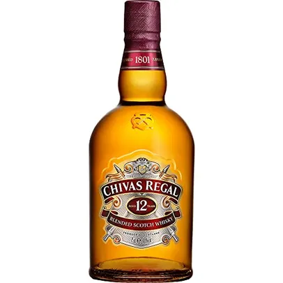 Whisky Chivas Regal 12 anos, 750 ml, Dourado