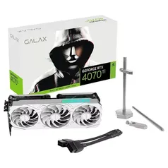 Placa De Vídeo Galax, RTX 4070 Ti Ex Gamer White, 12GB, GDDR6x, 192bits