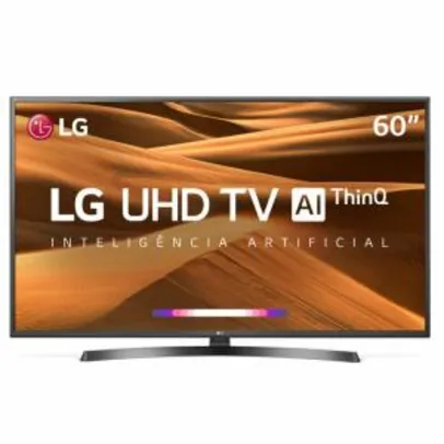 Smart TV LG 60" Ultra HD 4K 60UM7270 ThinQ Al HDR Ativo DTS Virtual X webOS 4.5 3 HDMI 2 USB