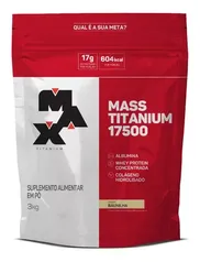 Suplemento em pó Max Titanium sabor baunilha em sachê de 3kg