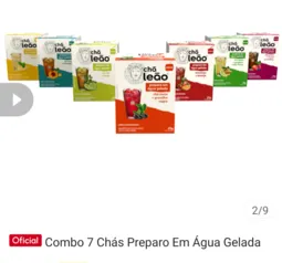 Combo 7 Chás Preparo Em Água Gelada