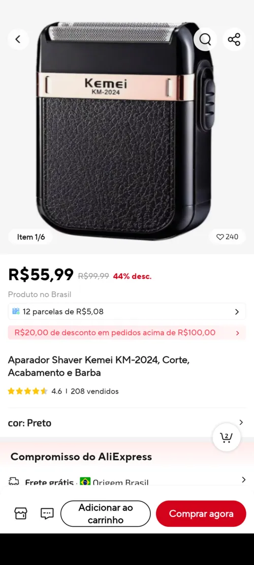 Imagem na descrição da promoção