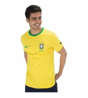 Camiseta da Seleção Brasileira 2018 Crest Nike - Masculina