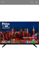 Smart TV LED 49" Philco PH49F30DSGWA Full HD com Conversor Digital 2 HDMI 2 USB Wi-Fi