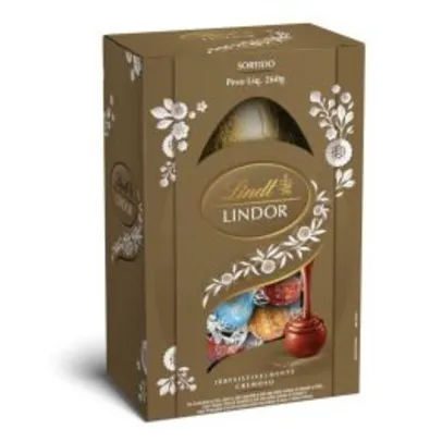 Ovo de páscoa lindt lindor sortido 260g