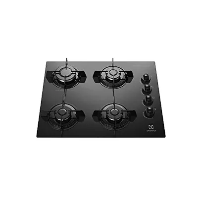 COOKTOP A GÁS KE4GP COM MESA DE VIDRO PRETA BIVOLT