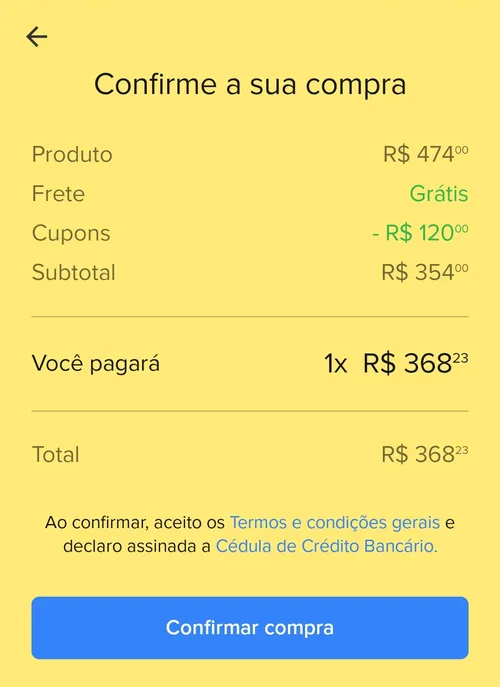 Imagem na descrição da promoção