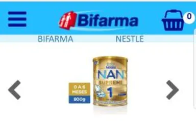 NESTLÉ NAN Supreme 1 Fórmula infantil Lata 800g - R$44,40