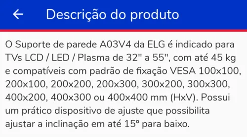 Imagem na descrição da promoção