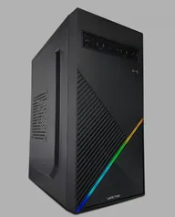 Gabinete Liketec One RGB, Mid Tower, M-ATX, Black, Sem Fonte, Sem Fan 