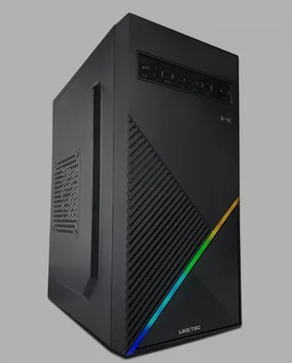 Gabinete Liketec One RGB, Mid Tower, M-ATX, Black, Sem Fonte, Sem Fan 