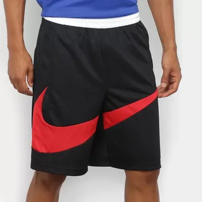 Bermuda Nike Dri-Fit 2.0 Masculina - Preto+Vermelho | R$70