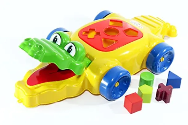 Jacaré Didático De Encaixe 7 Peças Brinquedo Infantil Educativo CROK DILO ARTOYS