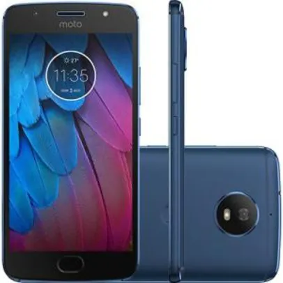 Smartphone Motorola Moto G 5s Dual Chip Android 7.1.1 Nougat Tela 5.2" Snapdragon 430 32GB 4G Câmera 16MP - Azul Safira - R$884