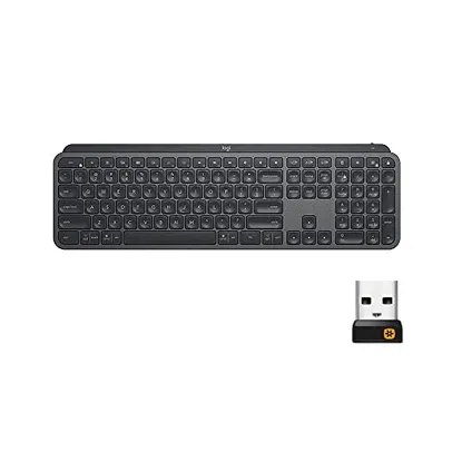 Logitech MX Keys - Teclado sem fio com Iluminação Inteligente, Conexão USB Unifying ou Bluetooth