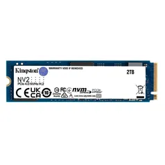 [PRIME R$ 853] SSD Kingston NV2 2TB, M.2 NVMe Gen 4x4, Leitura: 3500 MB/s e Gravação: 2800 MB/s