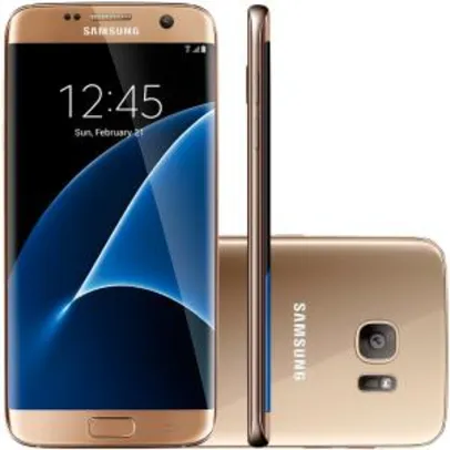 Smartphone Samsung Galaxy S7 Edge G935F, 32GB, 12MP, 4G, Desbloqueado - Dourado - R$1999