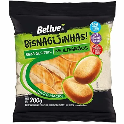 [ PRIME ] Bisnaguinhas Sem Glúten Sem Leite 9 Vitaminas e Minerais Belive 200g