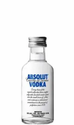 [App+cliente ouro+Magalupay] Vodka Absolut 50mL | R$3,40