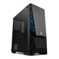 Gabinete Gamer Mancer Rogue RGB Lateral Vidro Preto | R$342