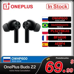 Fones de ouvido OnePlus Buds Z2