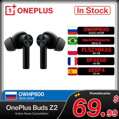 Fones de ouvido OnePlus Buds Z2