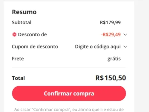 Imagem na descrição da promoção