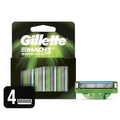 [LEVE 3 PAGUE 2] Carga Gillette Mach3 Sensitive Com 4 Unidades | R$35