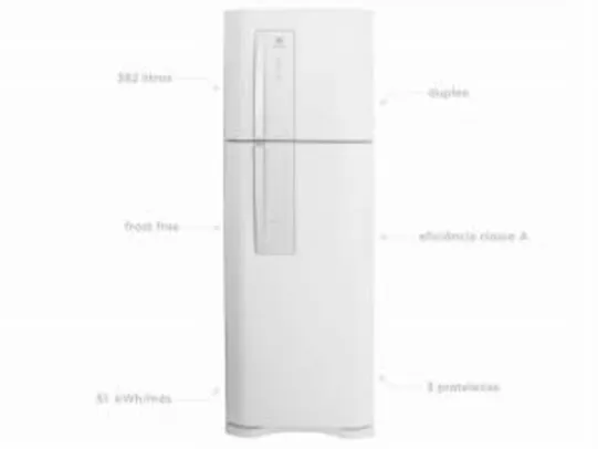 Geladeira/Refrigerador Electrolux Frost Free - Duplex 382L DF42 Branco por R$ 1799