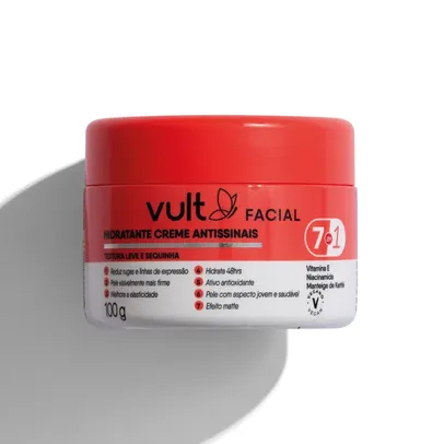 Creme Facial Hidratante Antissinais 7 em 1 100g Vult