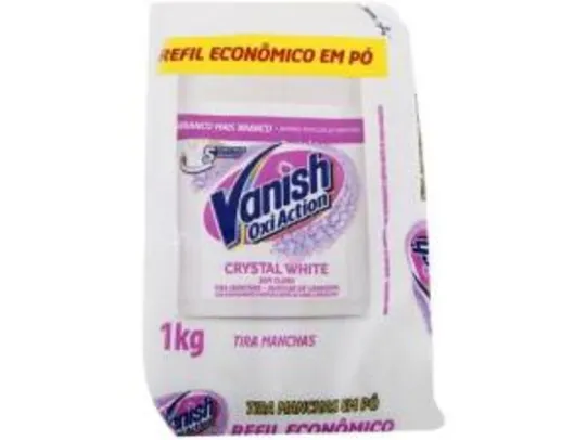 Tira Manchas Vanish Oxi Action Crystal White em Pó sem Cloro Refil 1Kg | R$13