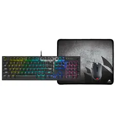 Kit Corsair - Teclado Mecânico K60 Pro RGB + Mouse Harpoon + Mousepad