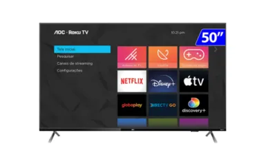 Smart TV AOC Roku LED 50" 4K UHD Wi-Fi 50U6125/78G