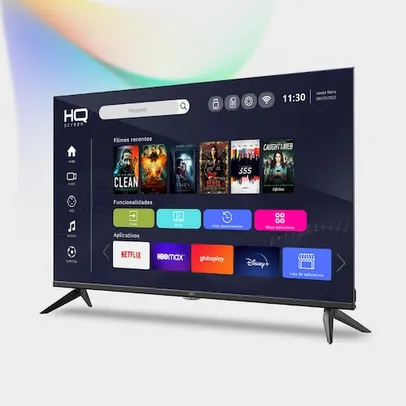 Smart TV HQ 60" UHD 4K, HDR Android 11, Sistema Ultrasound, Design Slim, Processador Quad Core, Espe