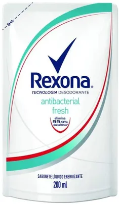 [Primes] Sabonete Líquido Rexona Antibacterial Fresh 200mL Refil | 3 unid | R$3,63