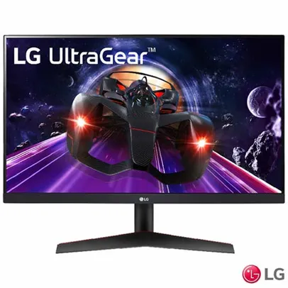 Monitor Gamer LG 23,8 UltraGear FHD com 144Hz, 1ms e AMD FreeSync - 24GN600-B.AWZM