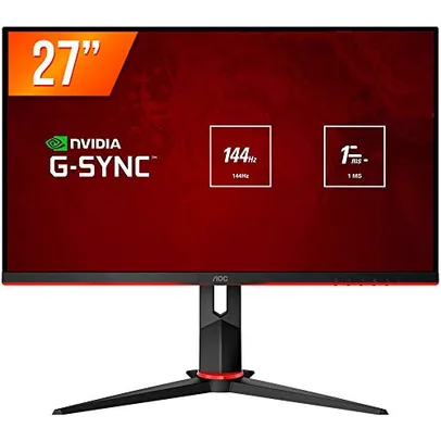 [PRIME DAY] Monitor Gamer AOC Hero 27" 144Hz IPS 1ms G-Sync Compatible | R$1718