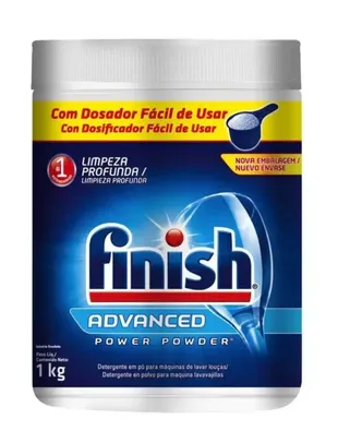 Detergente em Pó para Lava-Louças Finish - Power Powder 1kg 