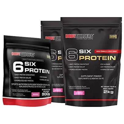 Kit 2x 6 Six Protein 2kg + 1x 6 Six Protein 900g – Bodybuilders