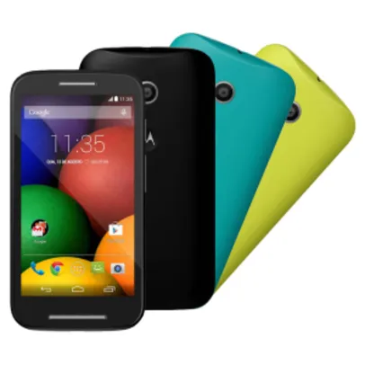 [PONTO FRIO] Smartphone Moto E™ DTV Colors Preto - R$ 399,00