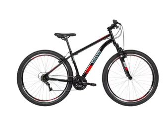 Bicicleta Caloi Two Niner Aro 29 com Freio V-brake, 21 Marchas, Quadro 17” - Preta