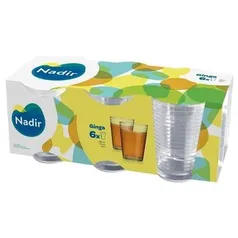 Conjunto de Copos 265ml Ginga 6 Peças Nadir