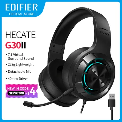 Edifier Gaming Headset HECATE G30 II USB Fones De Ouvido Com Fio RGB Ilumina